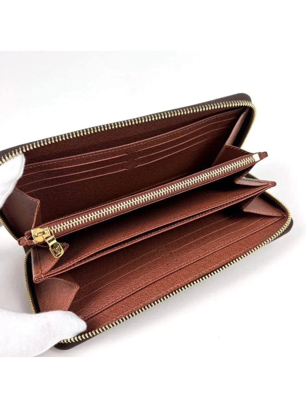 Louis Vuitton Zippy Wallet Round Zip Monogram Brown